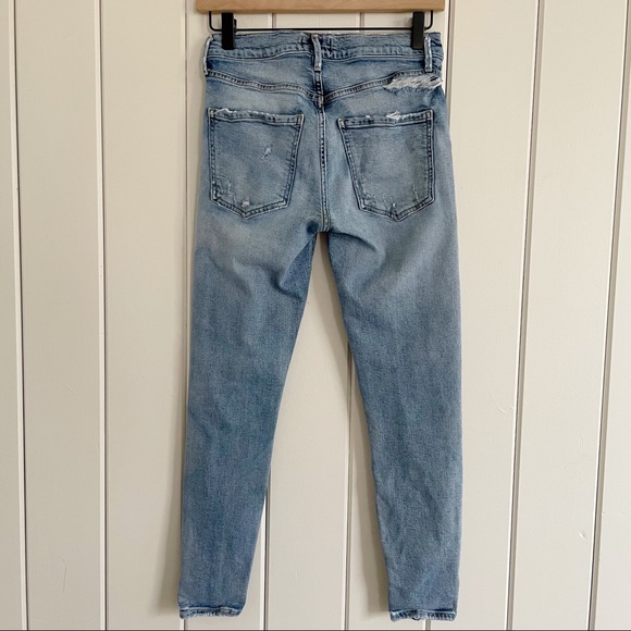 Agolde Sophie Crop Jean with Distressed Hem - Picture 8 of 16